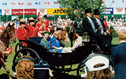 Queen Elizabeth II visits Spruce Meadows in 1990