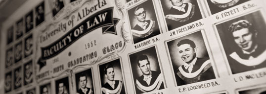 Lougheed in his 1951 U of A yearbook photo