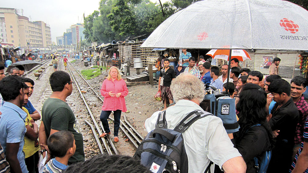 Margaret Evans in Bangladesh last year