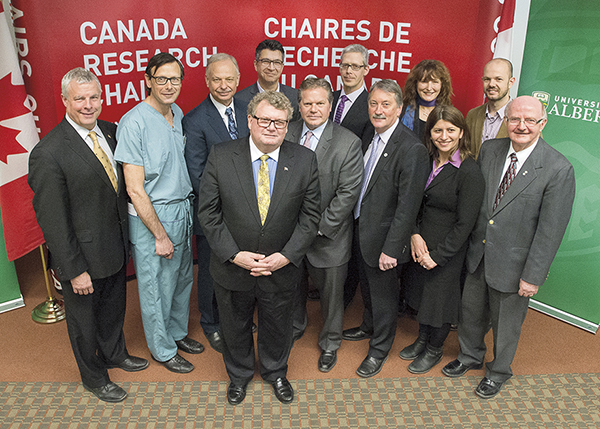 Canadian Research Chair U of A recipients