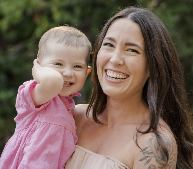 Nicole Tegg and daughter Madelyn