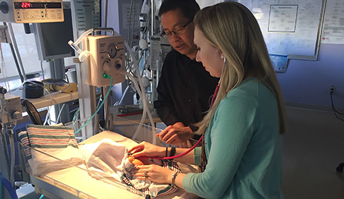 Sam Wong introduces residents, like Erin Boschee, to a medical career in the North.