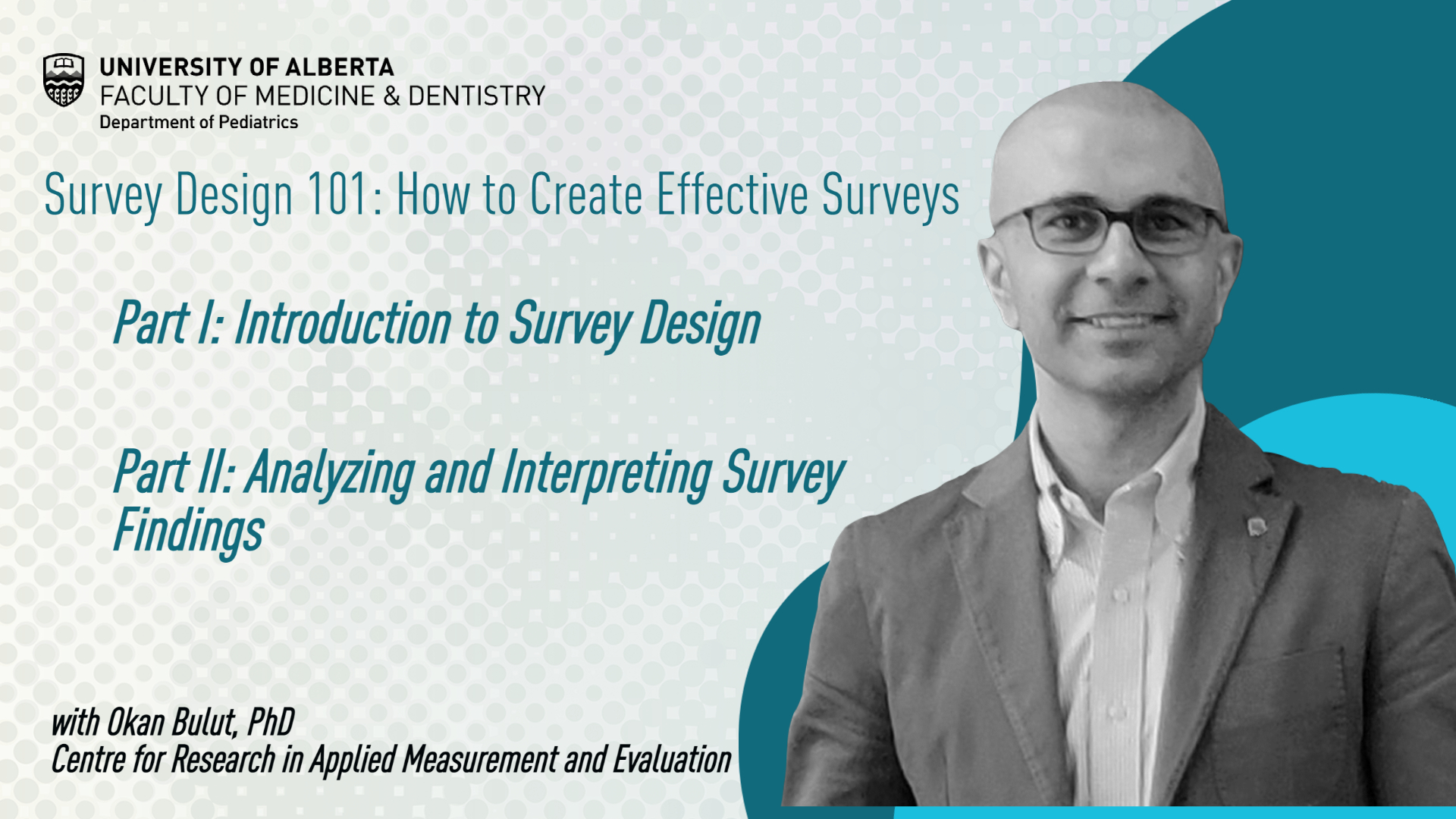 Survey design analysis workshop