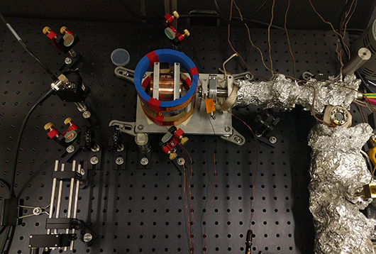 For his summer research project, Timothy Lee helped to build an apparatus that could be used in quantum computing.