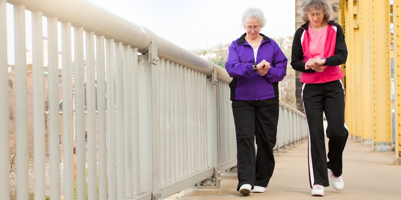 Using devices like pedometers or fitness-tracking watches can help less active people become more aware of their activity level and stick with exercise goals, according to a recent study. (Photo: Getty Images)