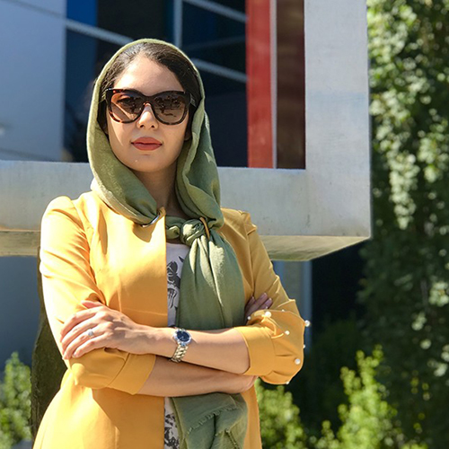 PhD student Ghazal Babolmorad on U of A campus