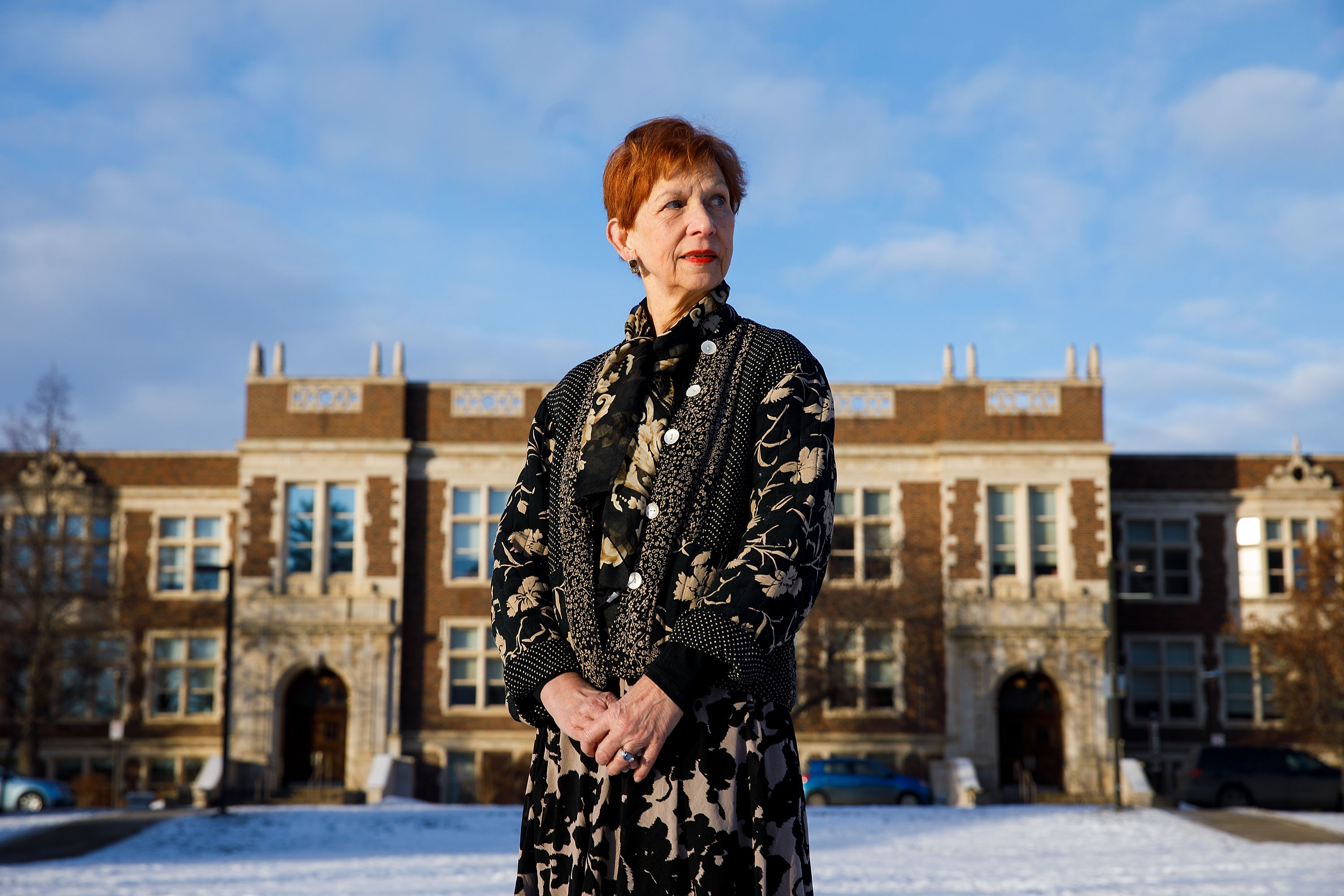 Sharon Brintnell standing outside of the U of A