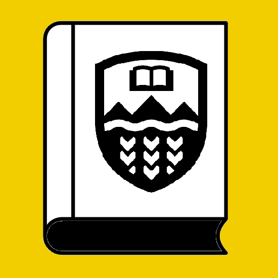 book with U of A crest icon 