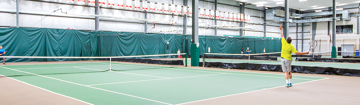 Tennis Centre participants playing during a training program