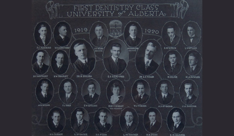 1919-20 U of A dentistry class