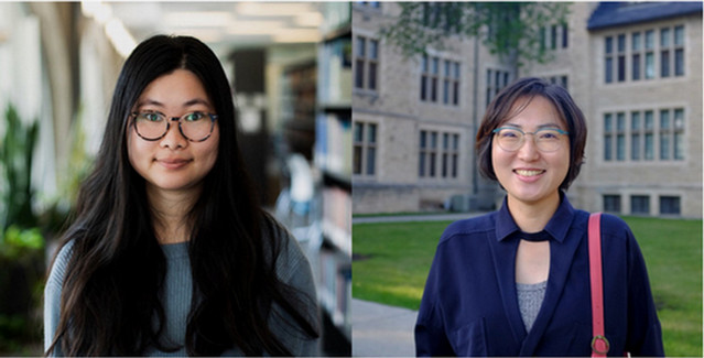 MLIS Students, Amy Lim (left) and Euncho Ko (right)