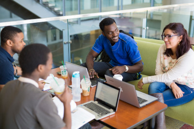 Four students in study group