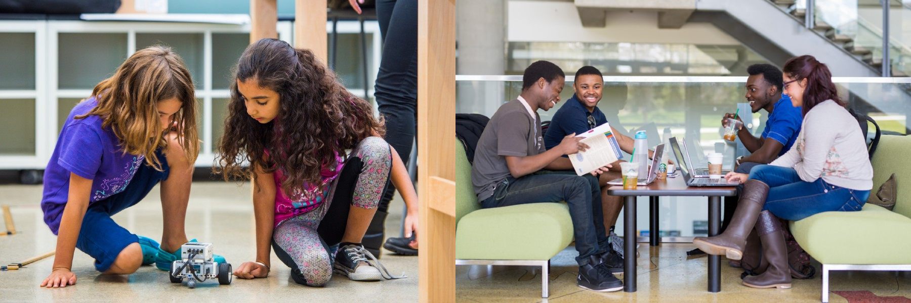 Students attend one of the Science Summer Camps and undergraduates study in CCIS.