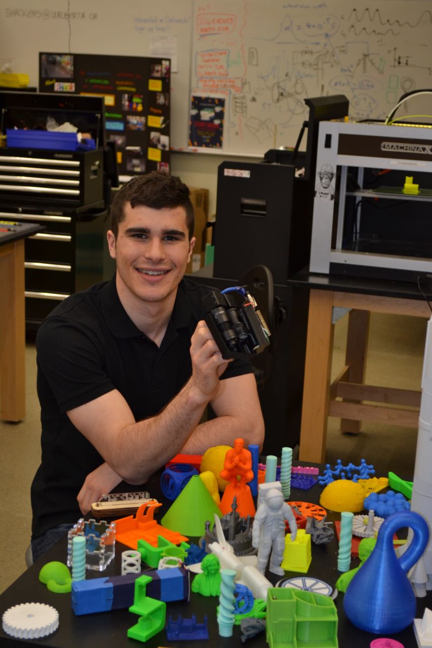 Meet Logan Fairgrieve-Park, summer intern in the Science Hardware Makerspace.