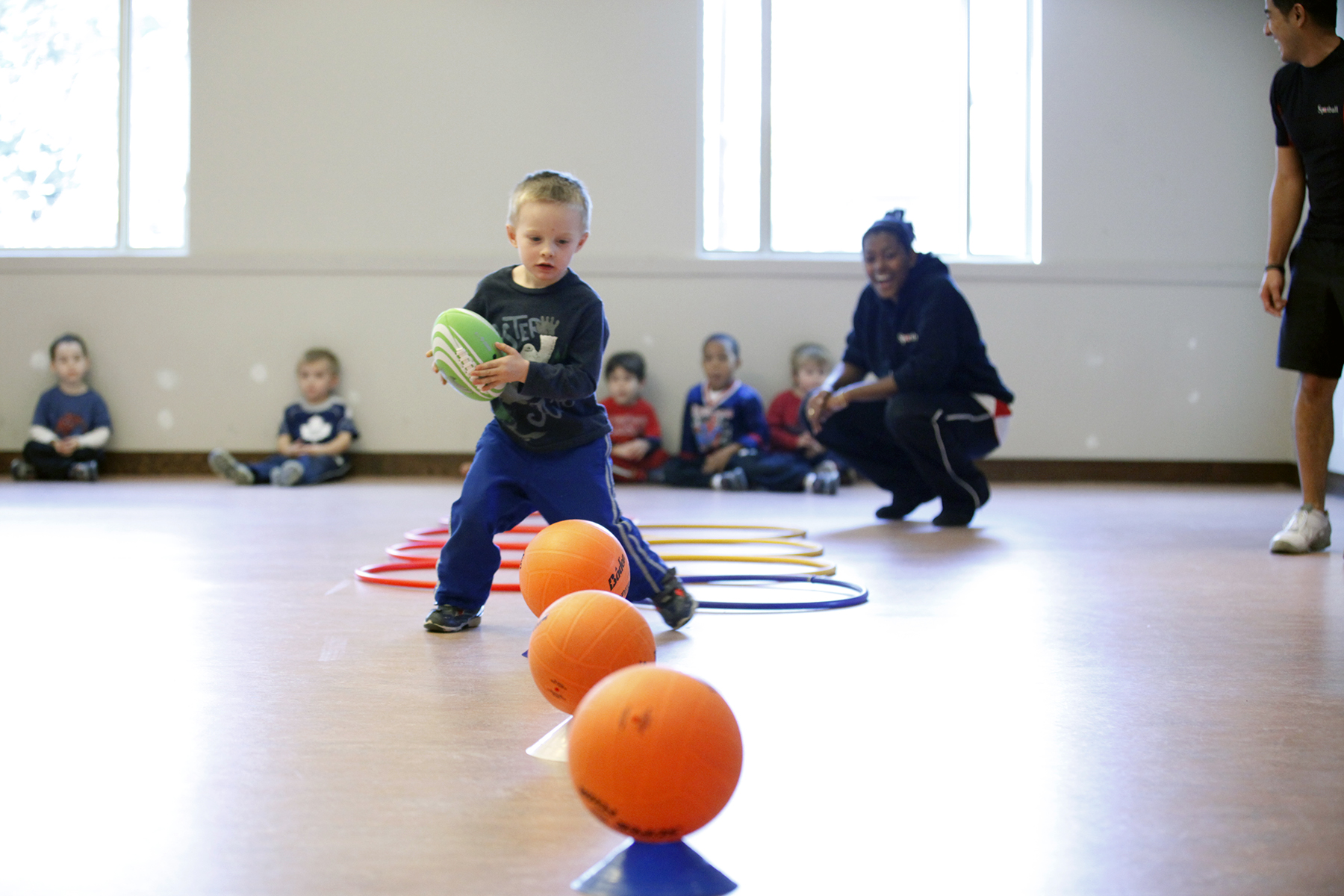 Sport Ball - little kid plylons