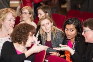 Guests deliberate over who to pick for the 2016 3-Minute Thesis People’s Choice Award @ UAlberta