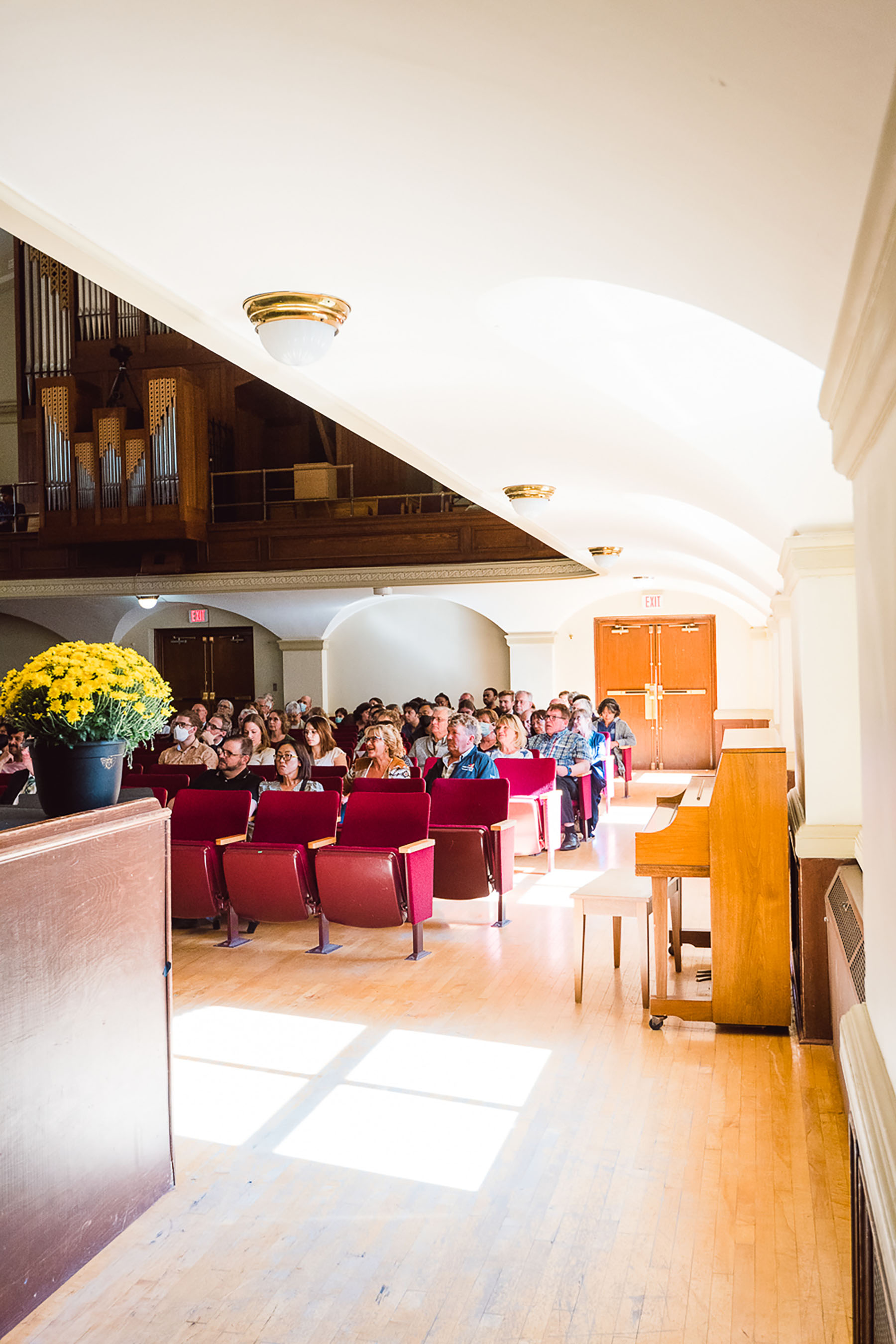 Guests enjoy a concert at Convocation Hall