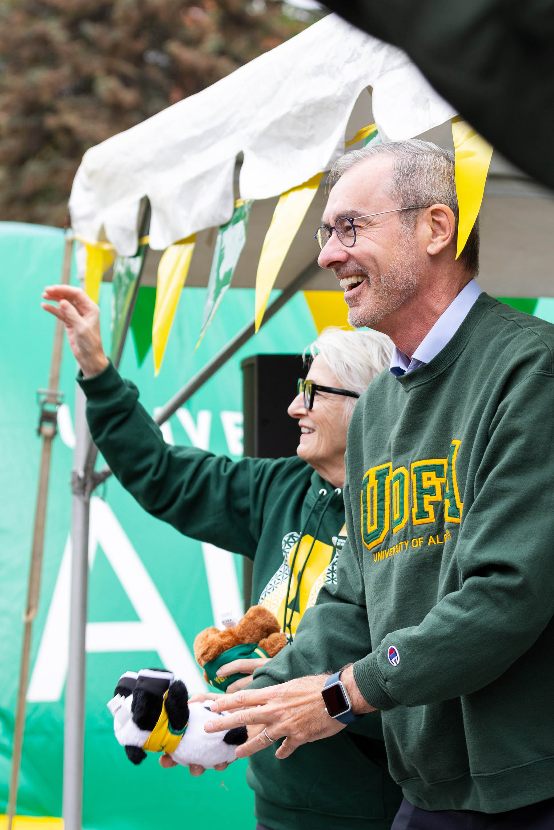 President Bill Flanagan at the 2022 Green + Gold Day