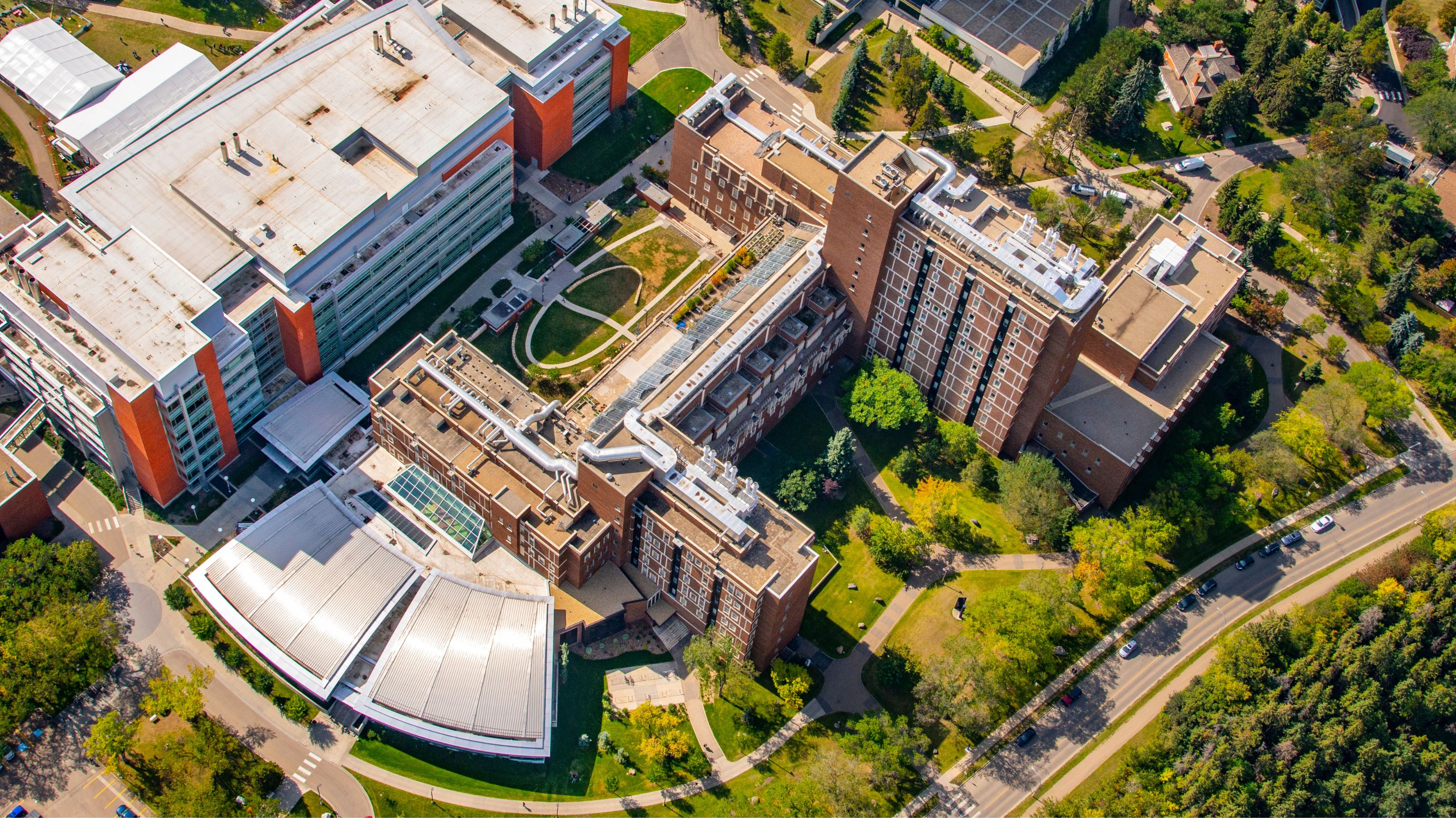 Aerial view of North Campus