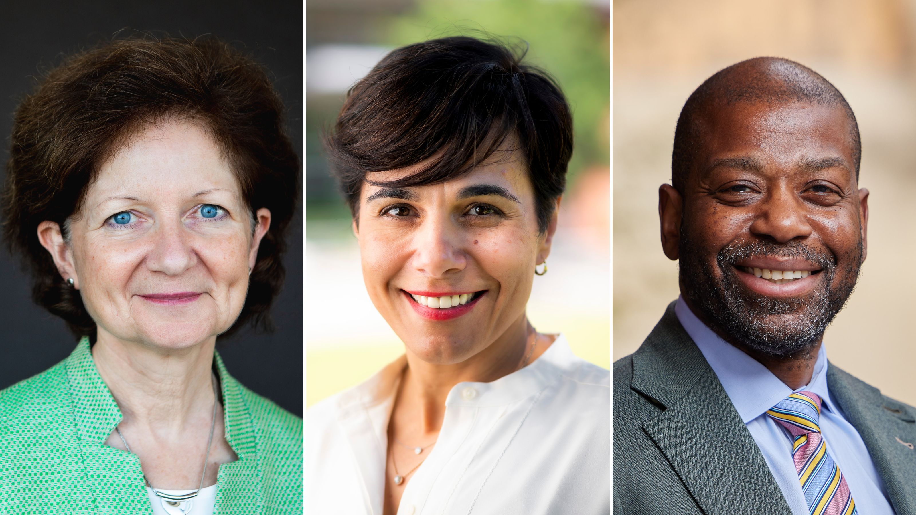 College Deans Dr. Brenda Hemmelgarn, Dr. Matina Kalcounis-Rueppell and Dr. Marvin Washington