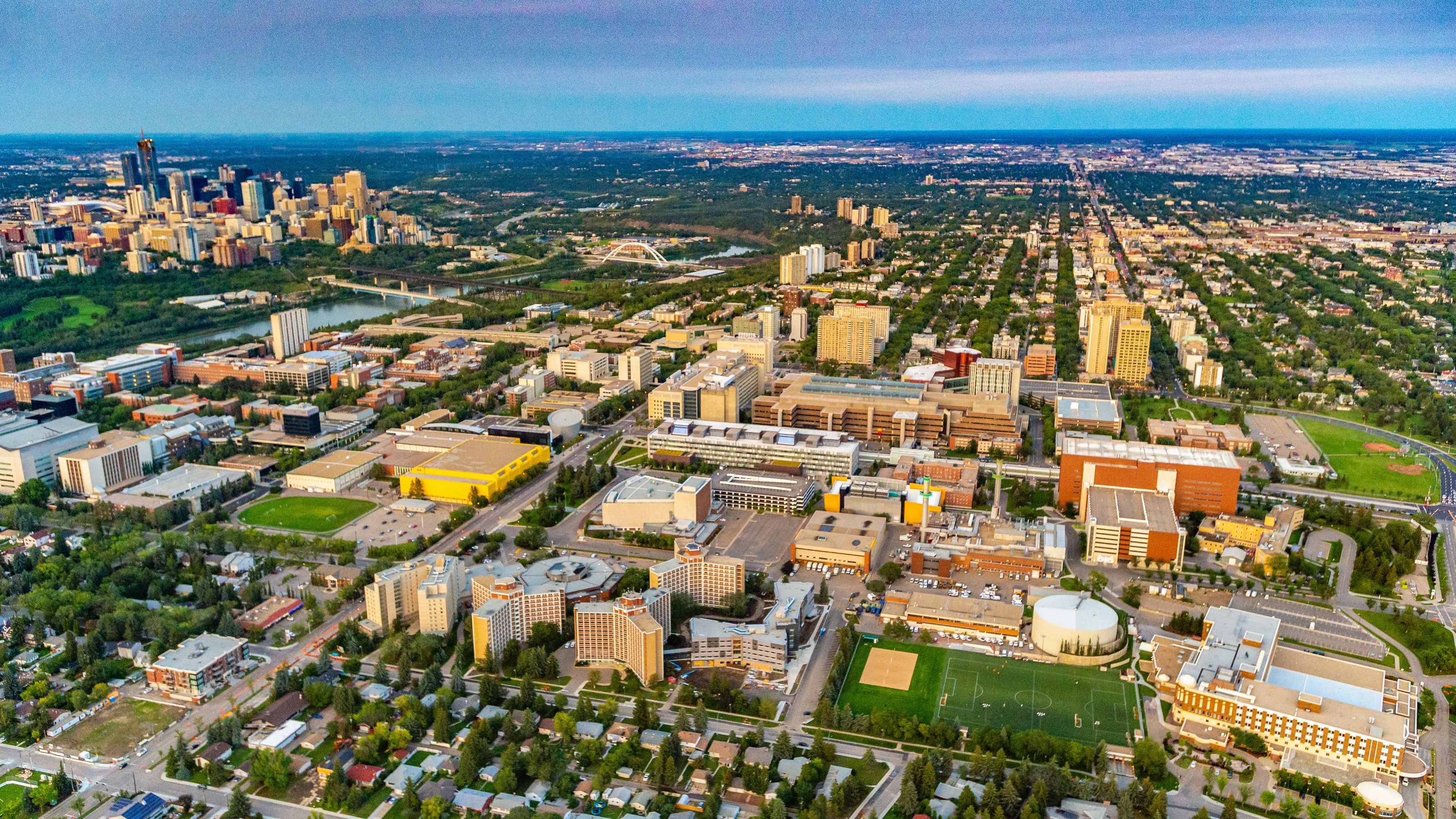 Aerial view of North Campus, August 2018