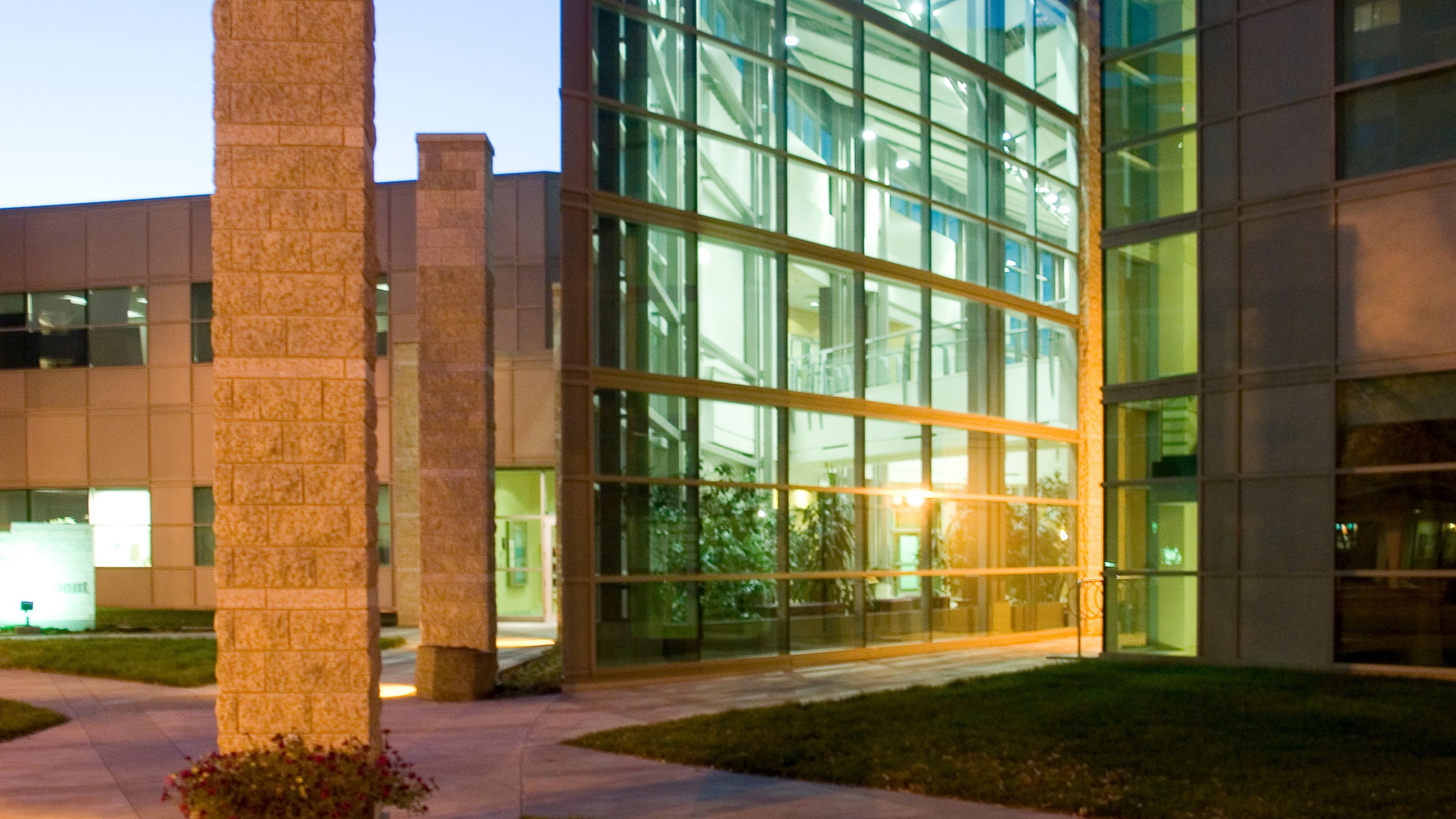 TELUS Centre for Professional Development shot at dusk