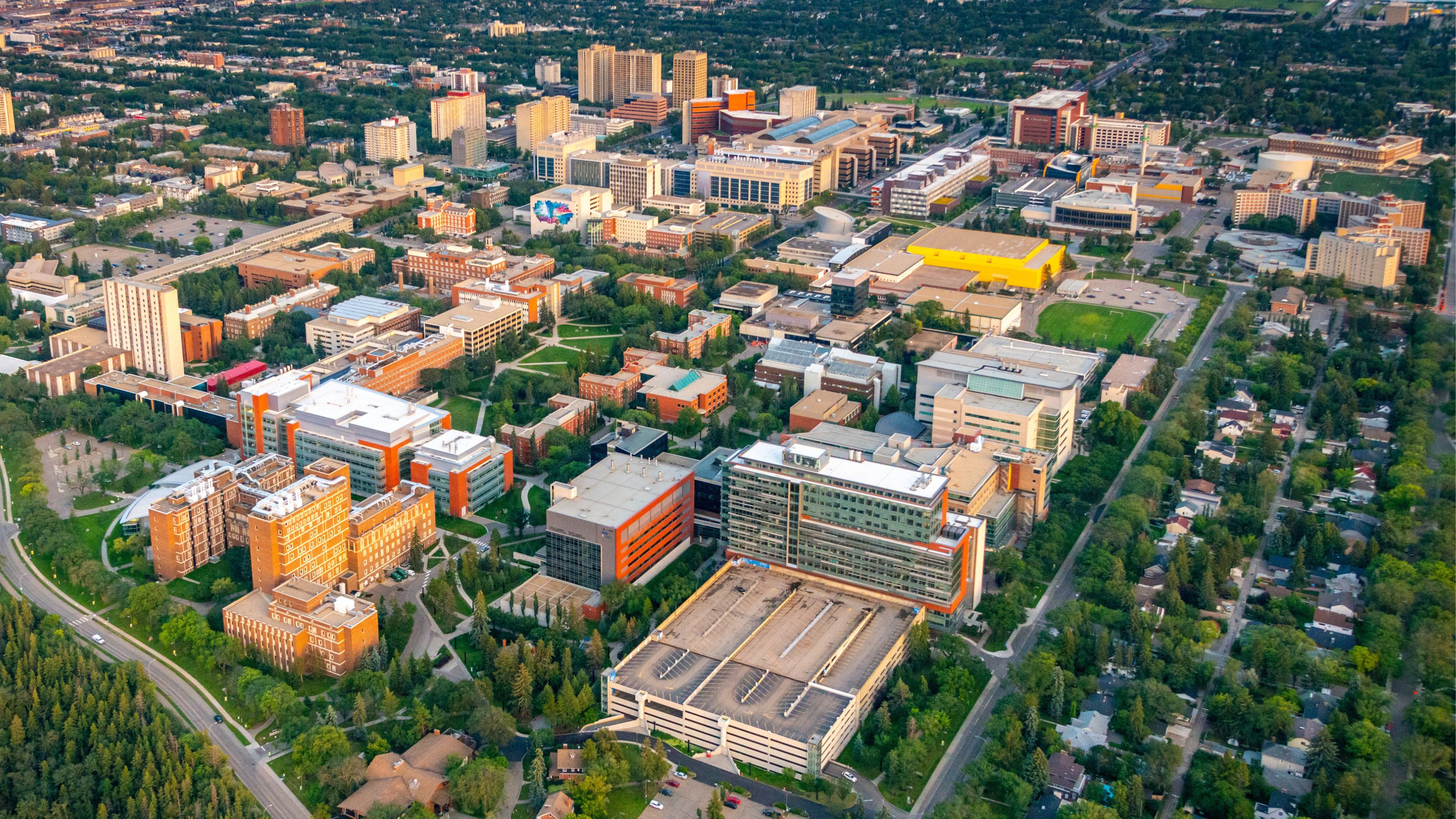 Aerial of University of Alberta North Campus