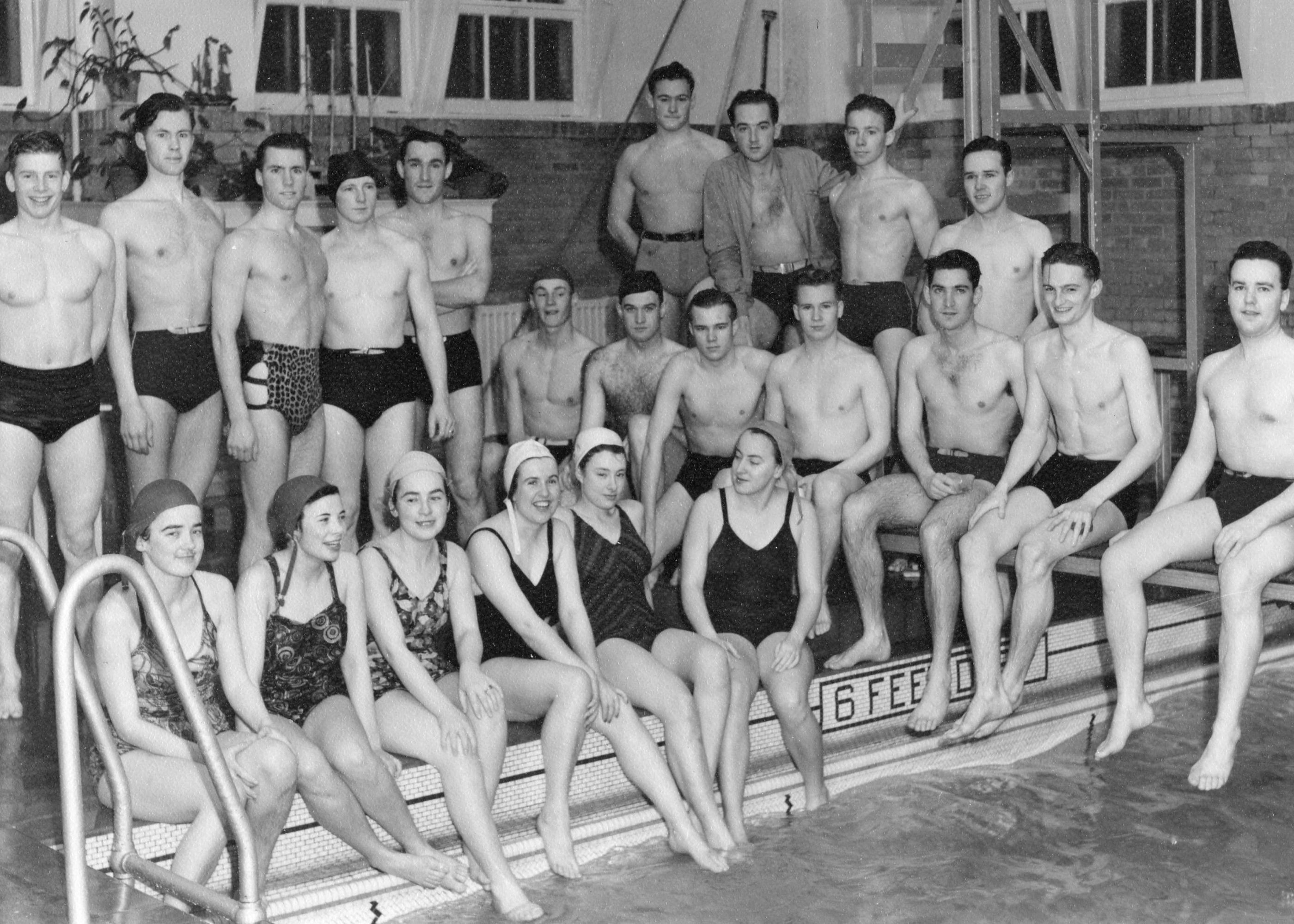Swimming Team, Group Picture (co-ed; February 1942)