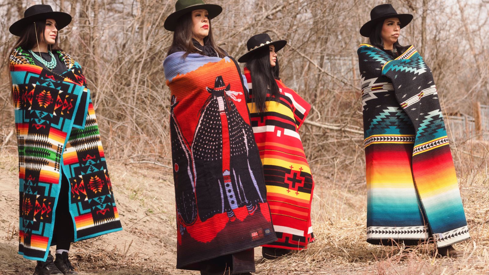 Group photo of First Peoples' House team members, left to right: Kaylem Mockford, Shana Dion, Lacee Wuttunee and Kayla Dion.