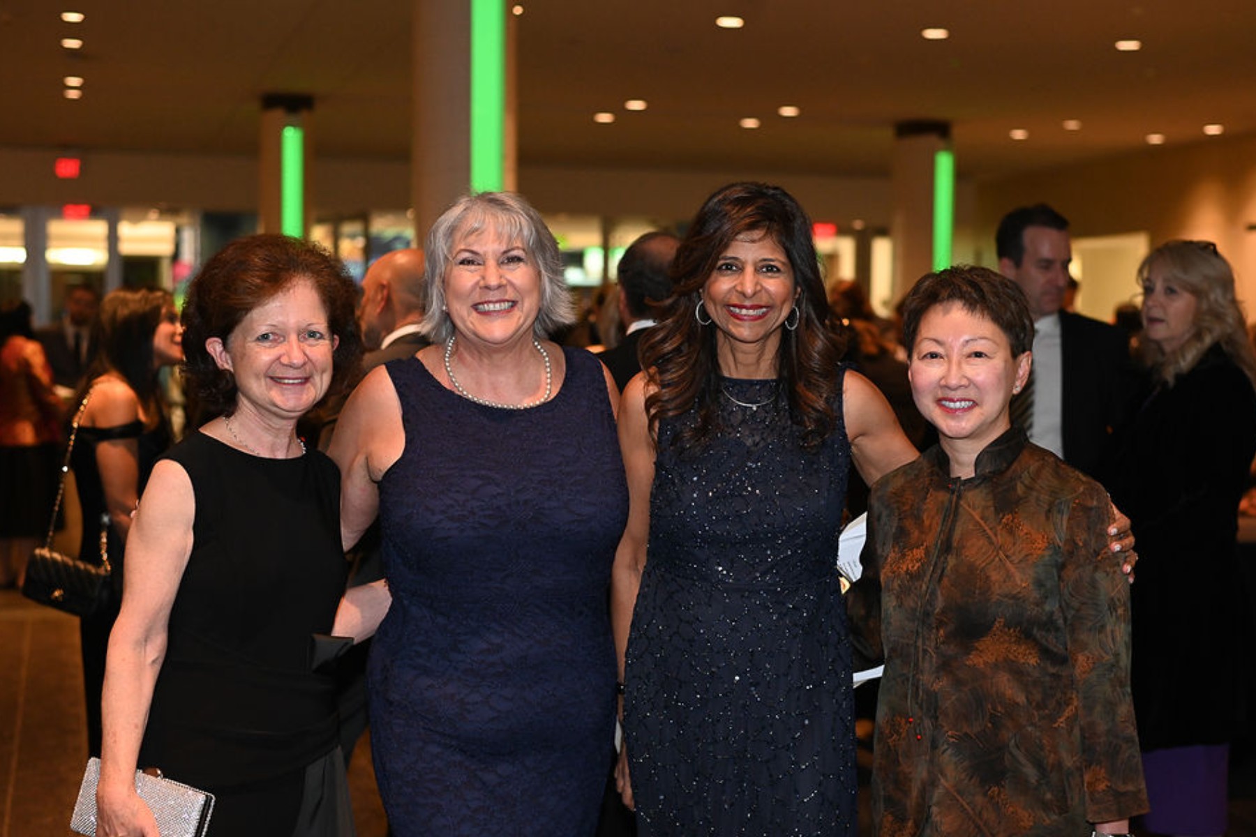 Brenda Hemmelgarn, dean and vice-provost of the College of Health Sciences and dean of the Faculty of Medicine & Dentistry, Andrea Cliff, internal engagement & events team lead, Department of Medicine, Narmin Kassam, chair of the Department of Medicine, and Verna Yiu, provost and vice-president (Academic)