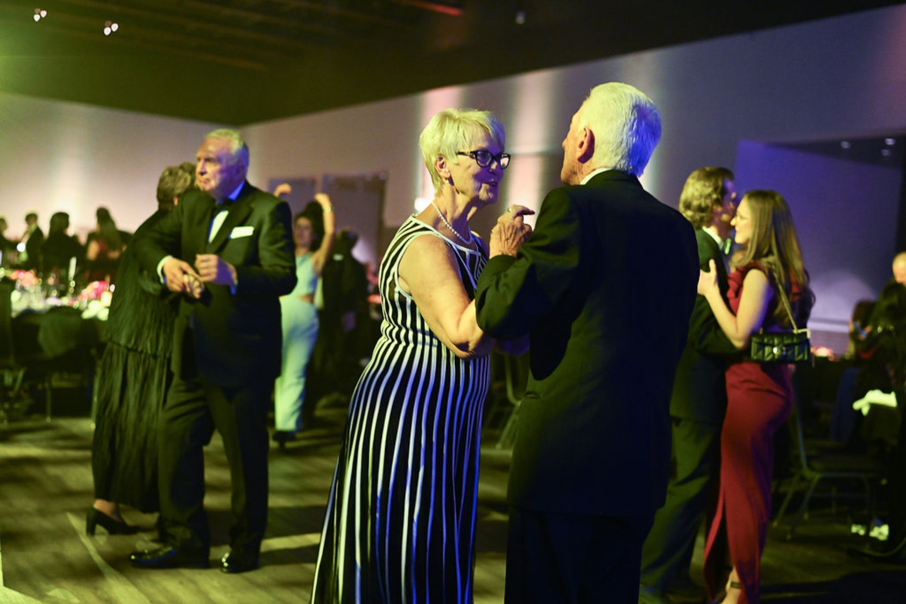 Gala guests on the dance floor.  