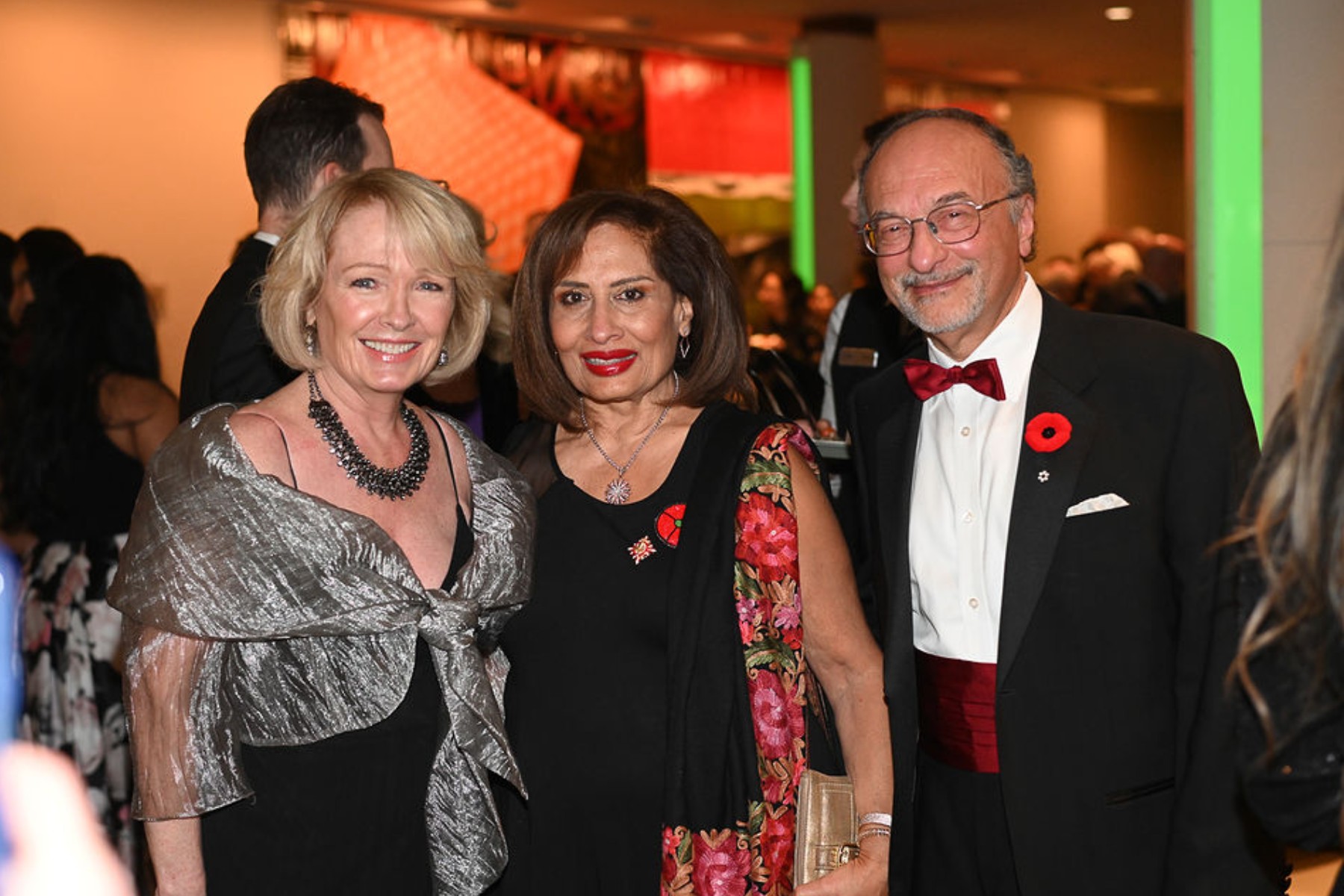 Lesley MacDonald (event emcee), lieutenant governor Salma Lakhani and Zaheer Lakhani