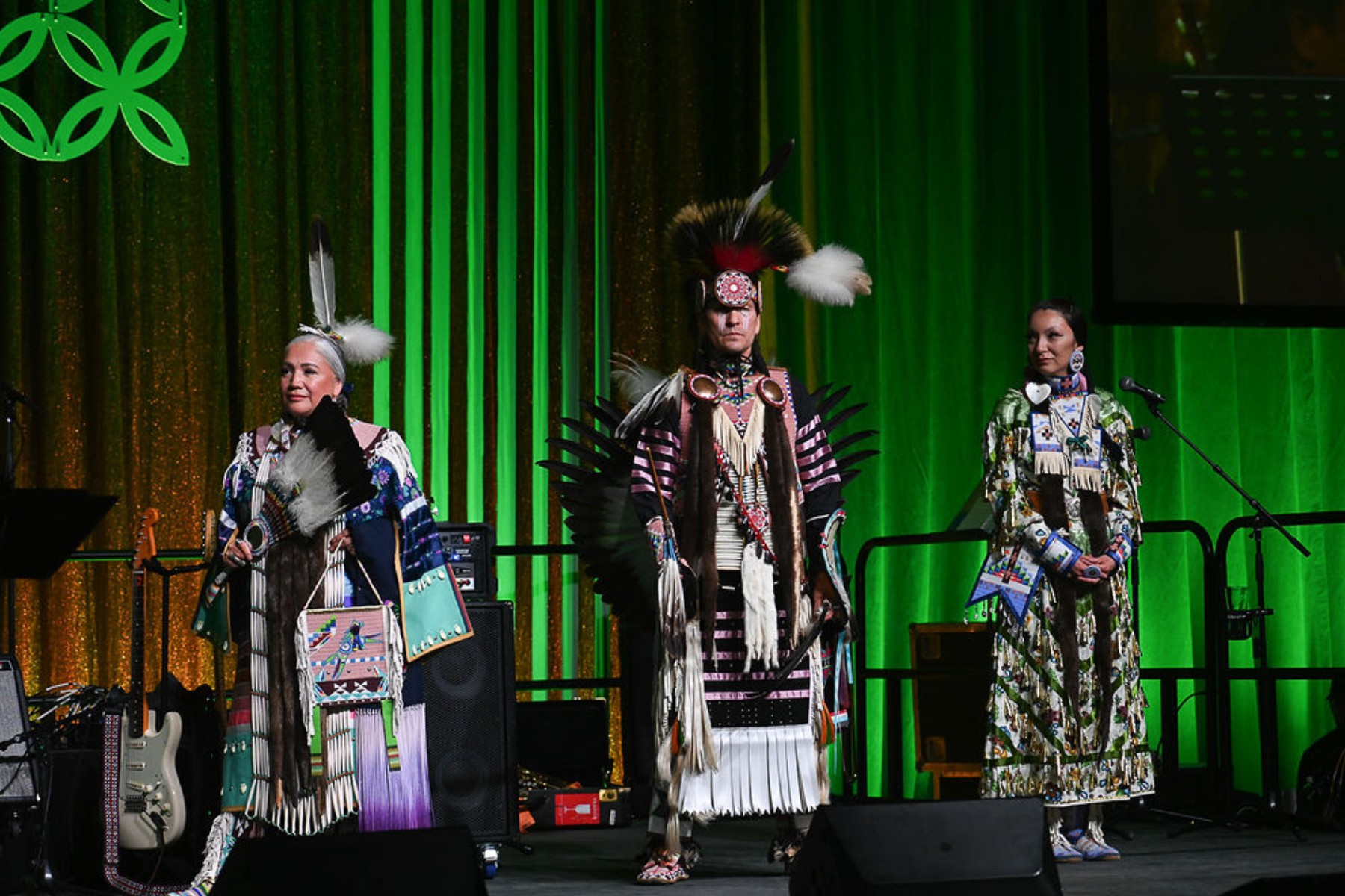 The evening began with a traditional dance by Dancing Cree