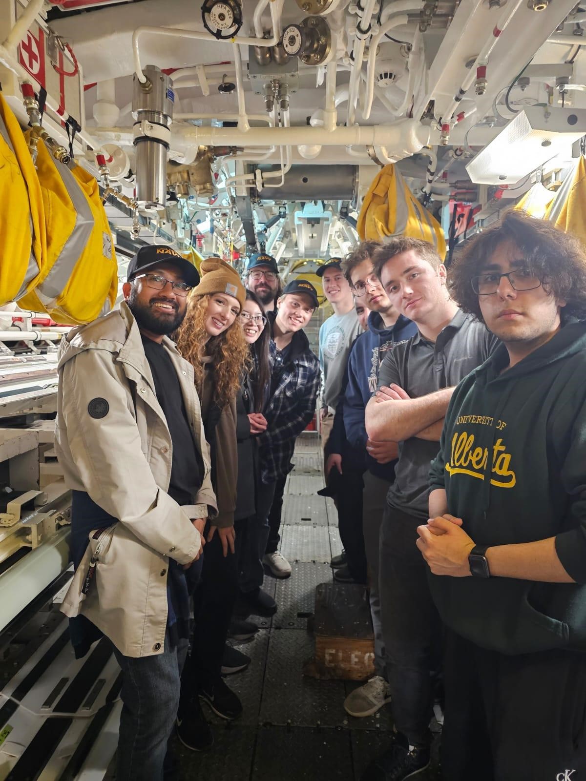 Canadian Students at Sea Program with Royal Canadian Navy – HMCS Victoria Photo supplied