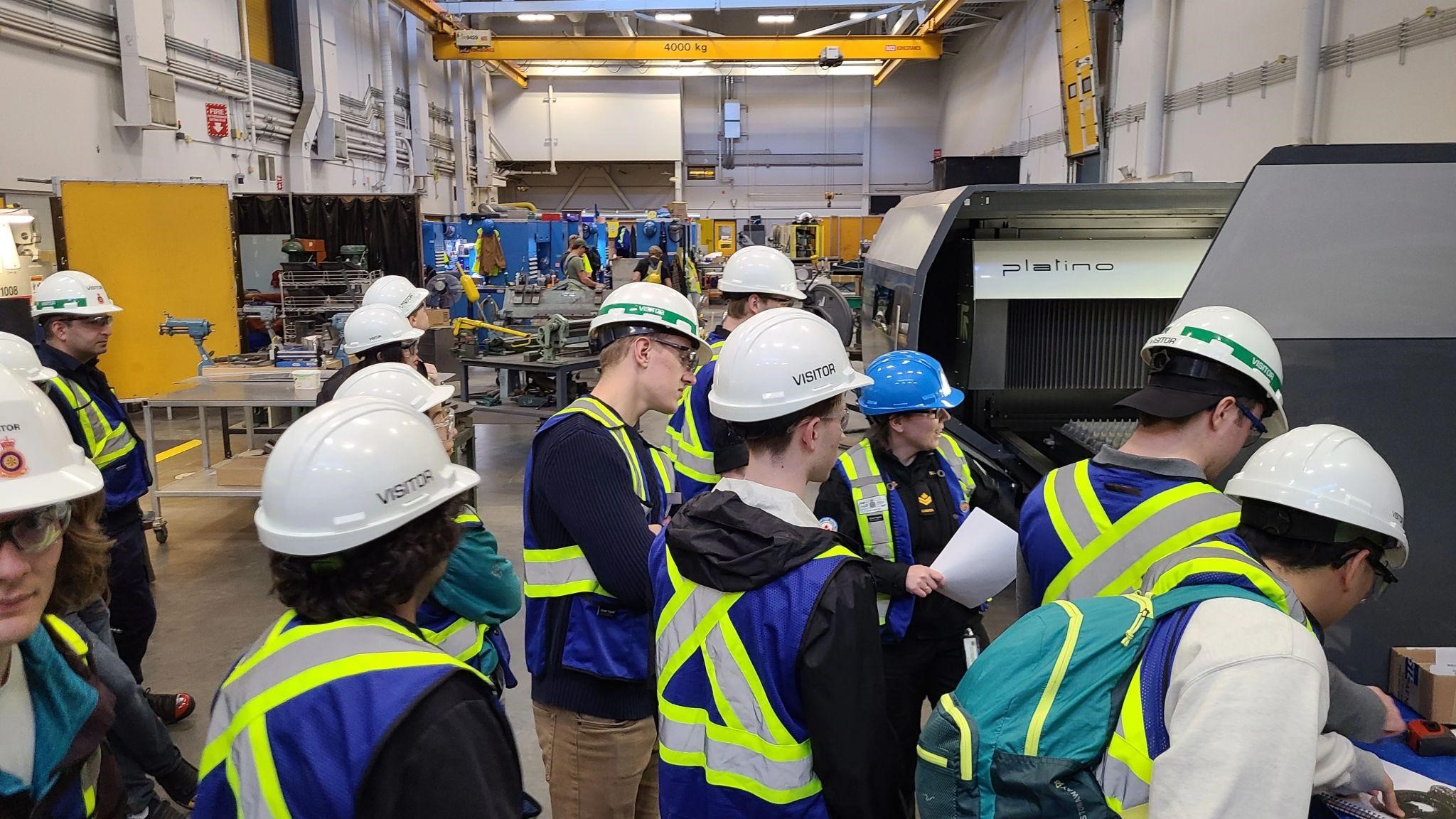 Canadian Students at Sea Program with Royal Canadian Navy – Maintenance Facility Photo by Vansa Chang