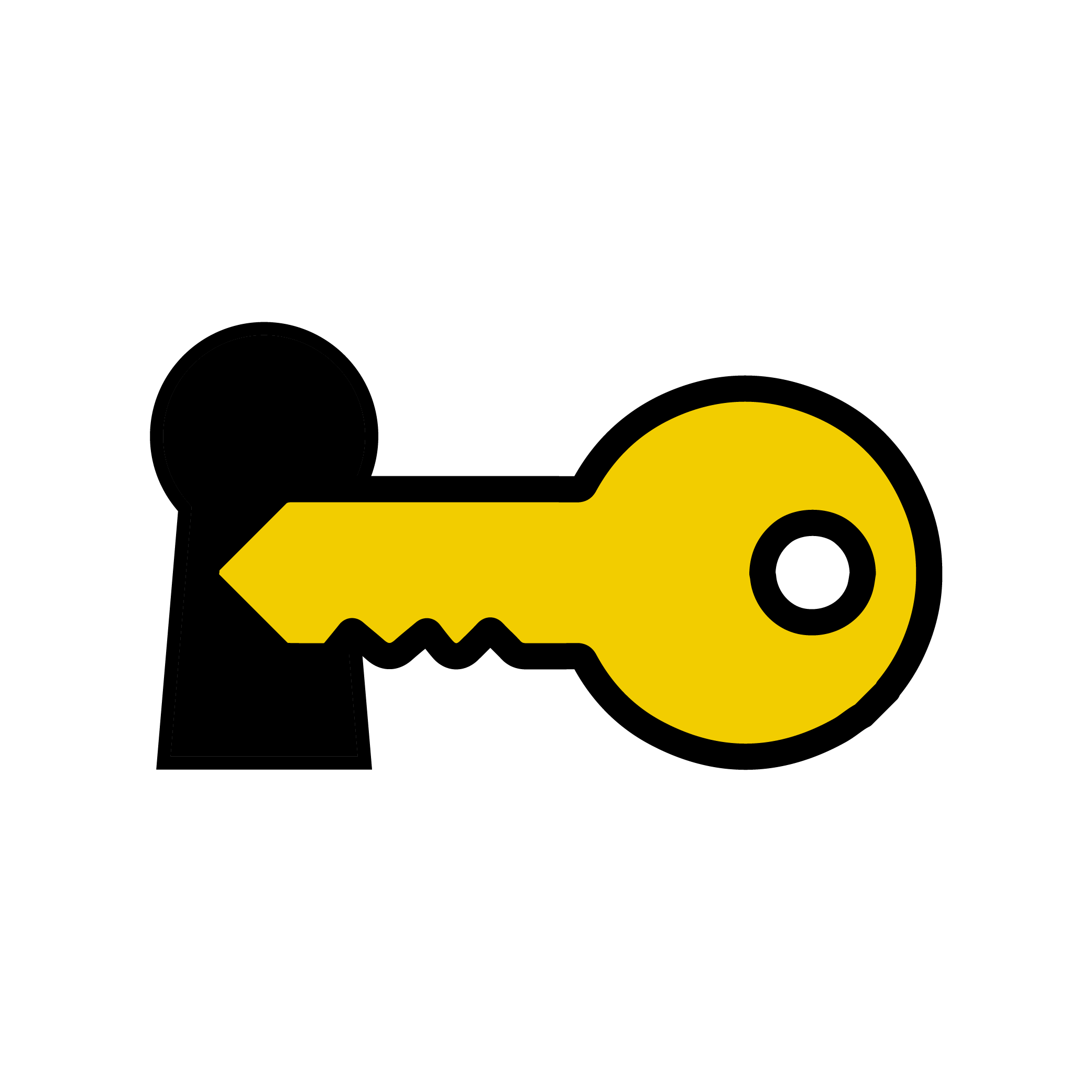 Key requisition and lock service icon