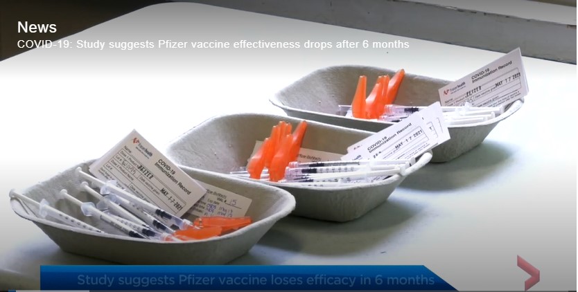 Study Finds Pfizer COVID-19 Vaccine Effectiveness Drops 6 Months After ...