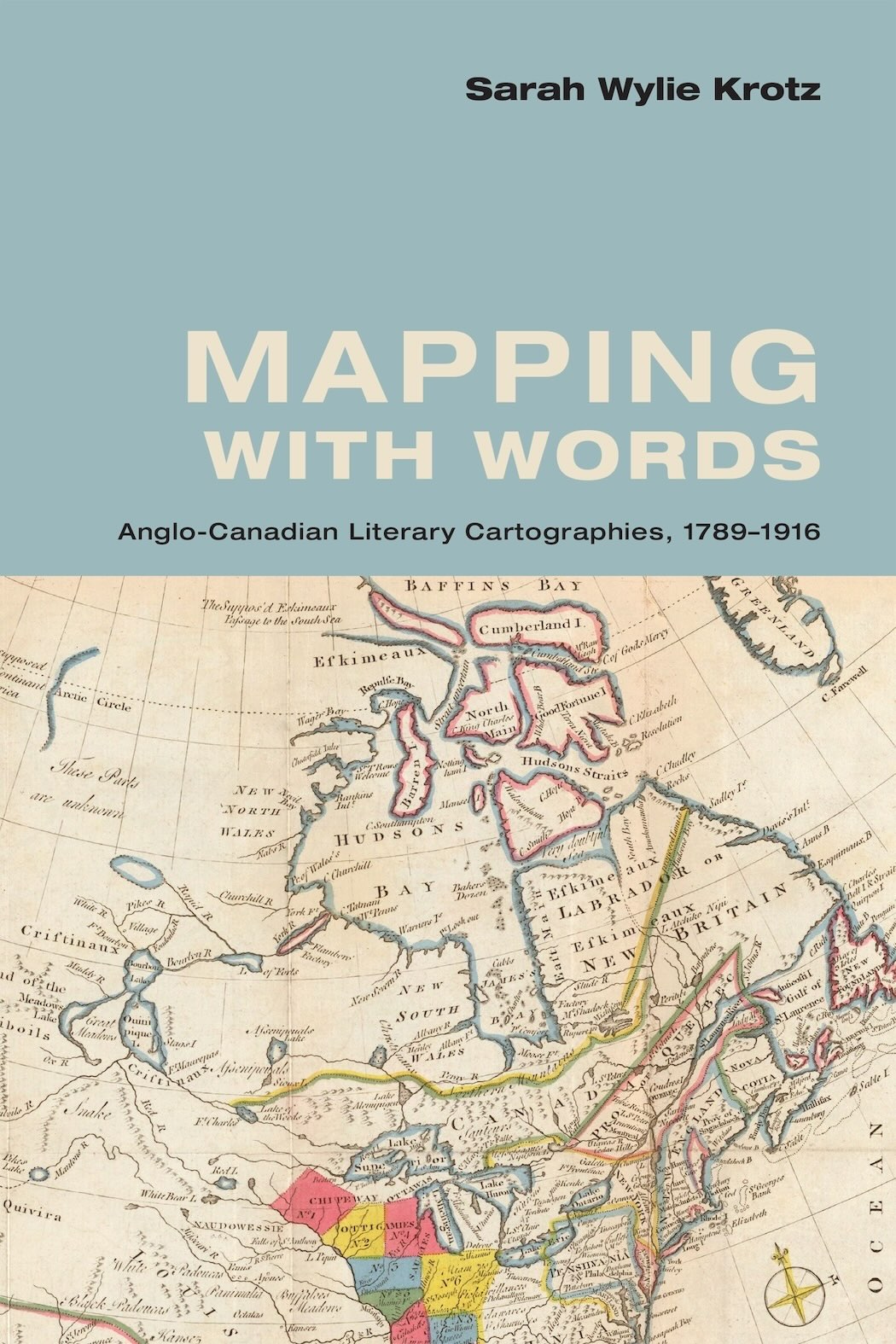 Cover Image of Sarah Krotz's Book Titled Mapping With Words