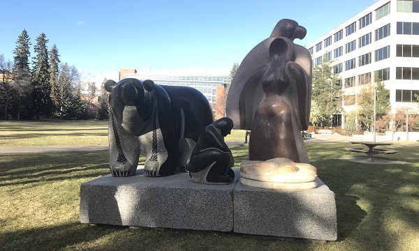 Steinhauer Sculptures on Campus - "The Hunter"