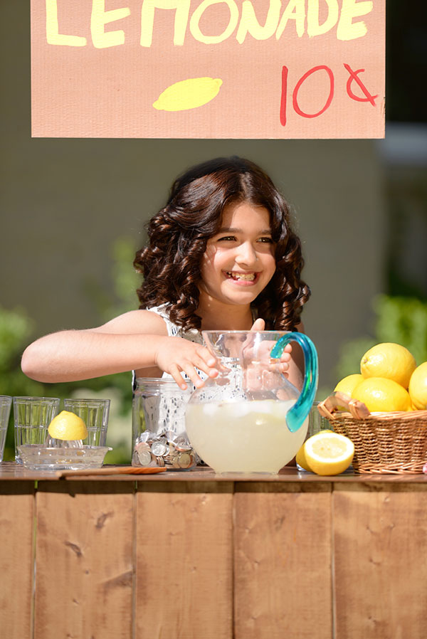 Girl at a Lemonade Stand