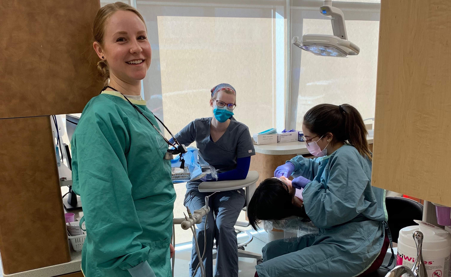 Students at the Boyle McCauley Health Centre Dental Clinic