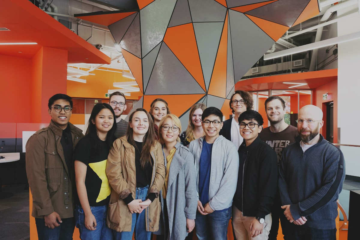 The 2018 iGEM team, pictured in the Student Innovation Centre.