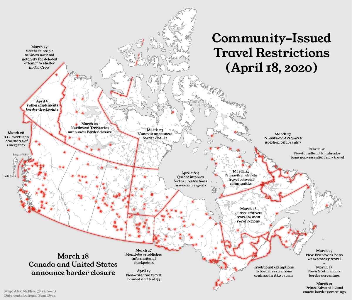 Student-generated map visualizes travel restrictions of ...