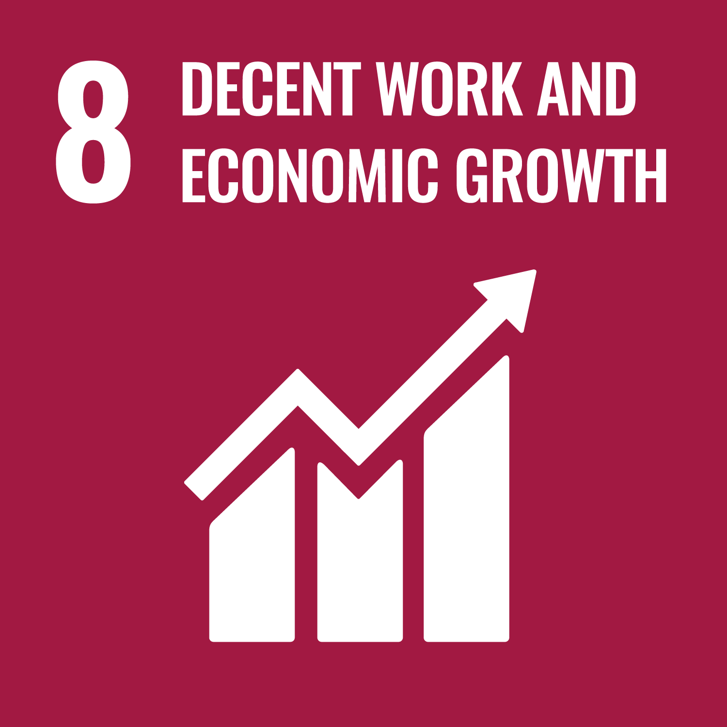 Logo of the Sustainable Development Goal 8: Decent Work and Economic Growth