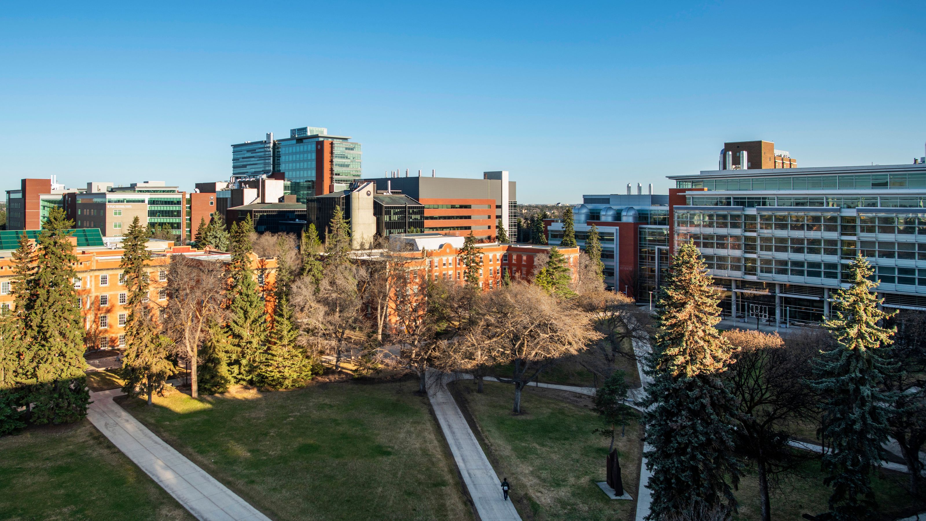 The University of Alberta Main Quad, on May 1, 2020.