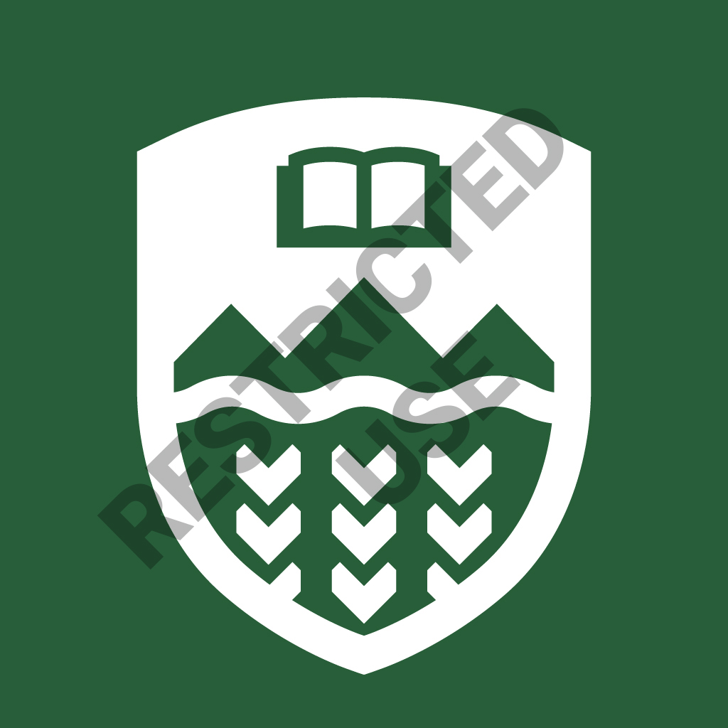 White U of A shield on green background