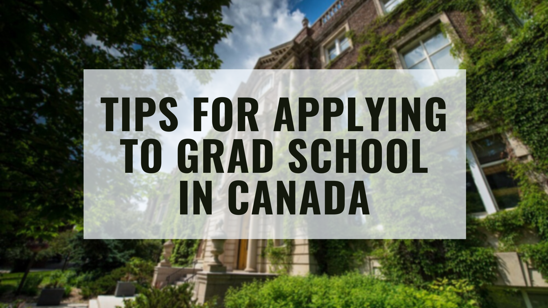 How Much Is Grad School In Canada