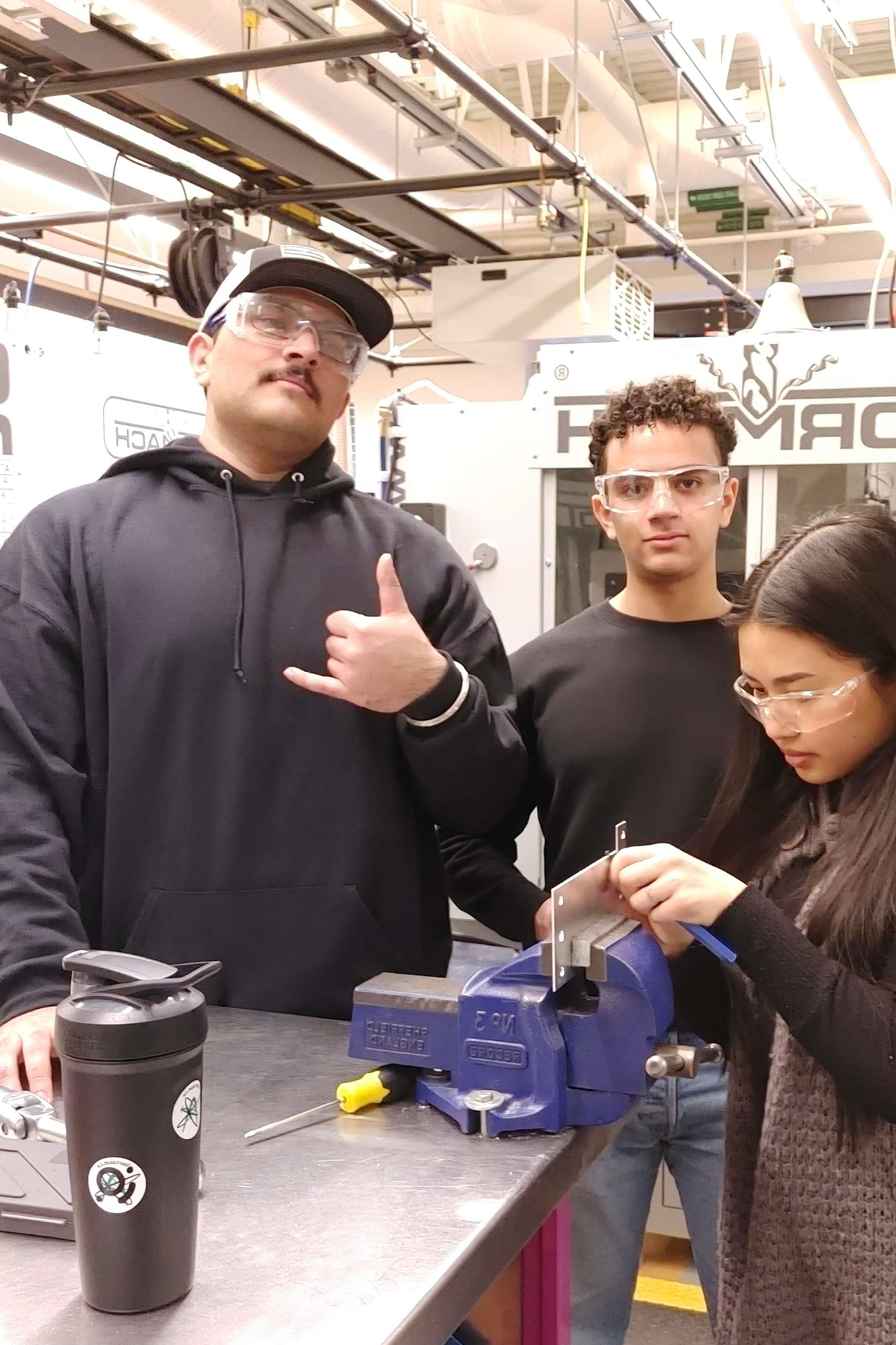 Manufacturing Work Session in Elko Garage, University of Alberta