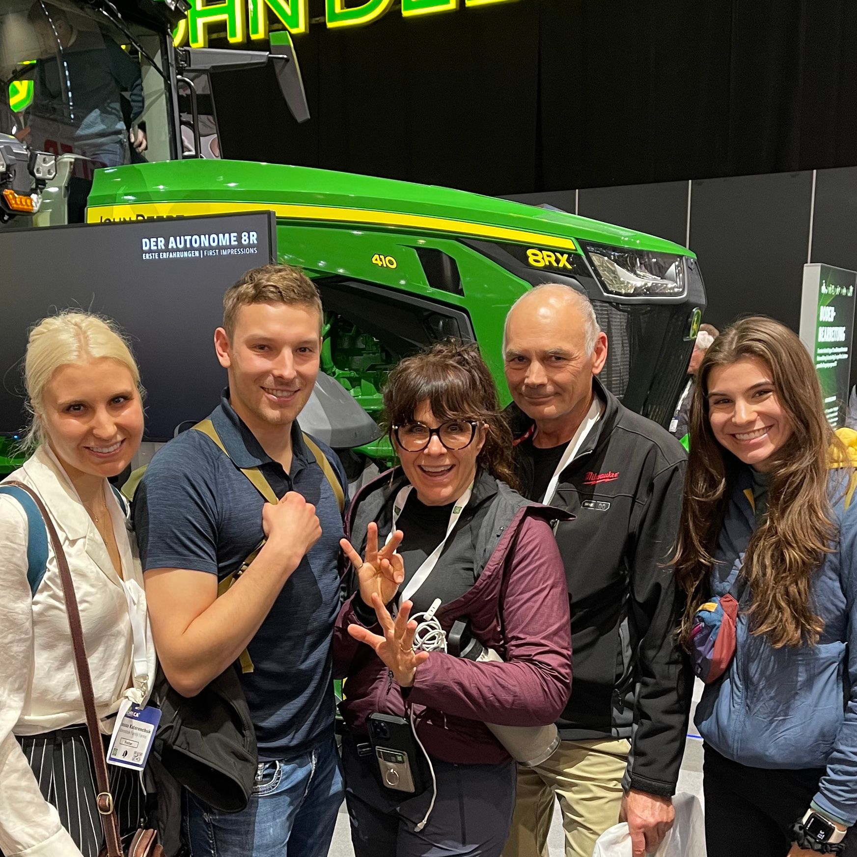 The Katernchuk family at Agritechnica 2023 in Hannover, Germany.